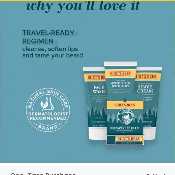 Burt’s Bees Grooming Essentials Kit for Men/face wash/shave cream/Moisturizer - Picture 14 of 16